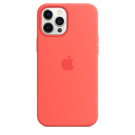 Оригінальний чохол Apple Sillicone Case with MagSafe Pink Citrus для iPhone 12 Pro Max (MHL93)