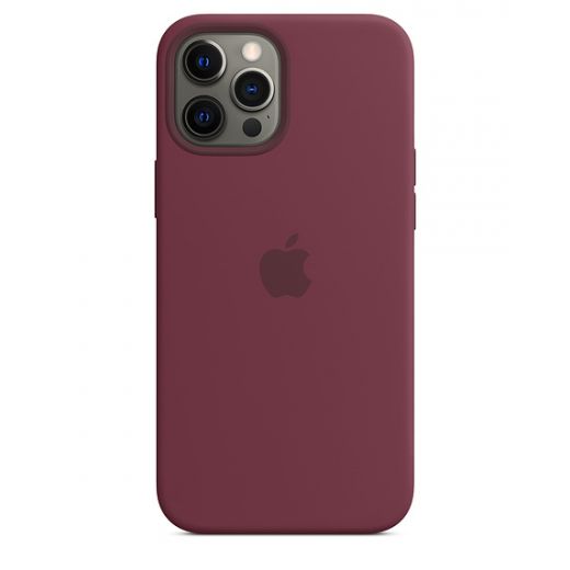 Силіконовий чохол CasePro Sillicone Case with MagSafe Plum для iPhone 12 Pro Max