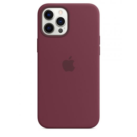 Силіконовий чохол CasePro Sillicone Case with MagSafe Plum для iPhone 12 Pro Max