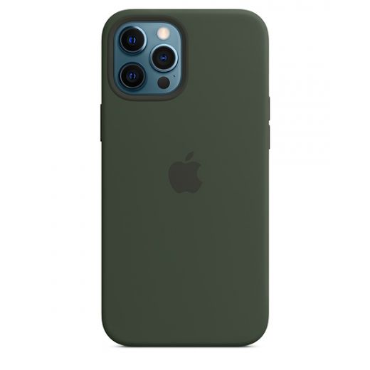 Оригінальний чохол Apple Sillicone Case with MagSafe Cyprus Green для iPhone 12 Pro Max (MHLC3)