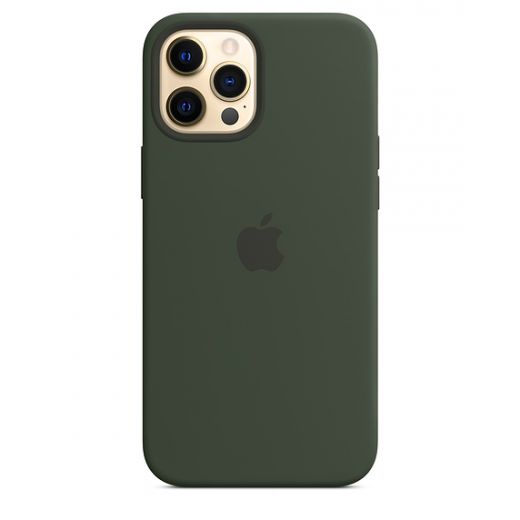 Оригінальний чохол Apple Sillicone Case with MagSafe Cyprus Green для iPhone 12 Pro Max (MHLC3)