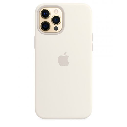 Оригинальный чехол Apple Sillicone Case with MagSafe White для iPhone 12 Pro Max (MHLE3)