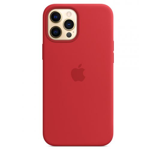 Силіконовий чохол CasePro Sillicone Case with MagSafe Red для iPhone 12 Pro Max