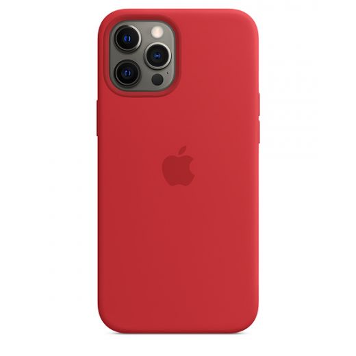 Оригінальний чохол Apple Sillicone Case with MagSafe (PRODUCT)RED для iPhone 12 Pro Max (MHLF3)