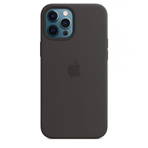 Силиконовый чехол CasePro Sillicone Case with MagSafe Black для iPhone 12 Pro Max