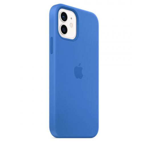 Оригінальний чохол Apple Sillicone Case with MagSafe Capri Blue для iPhone 12 | 12 Pro (MJYY3)