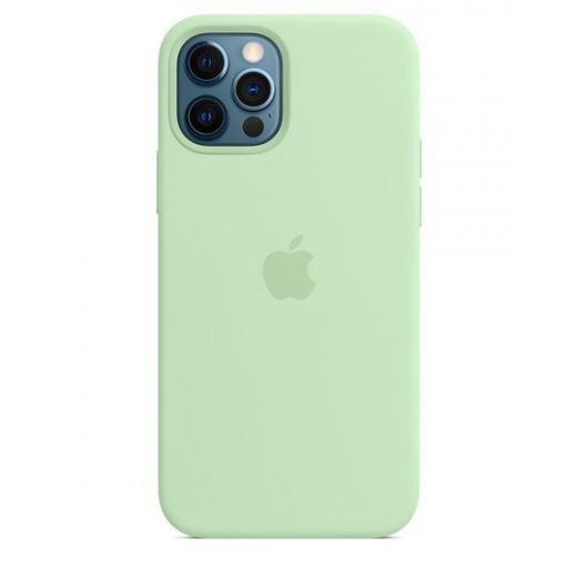 Оригінальний чохол Apple Sillicone Case with MagSafe Pistachio для iPhone 12 | 12 Pro (MK003)