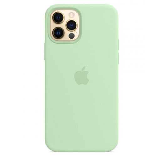 Оригінальний чохол Apple Sillicone Case with MagSafe Pistachio для iPhone 12 | 12 Pro (MK003)