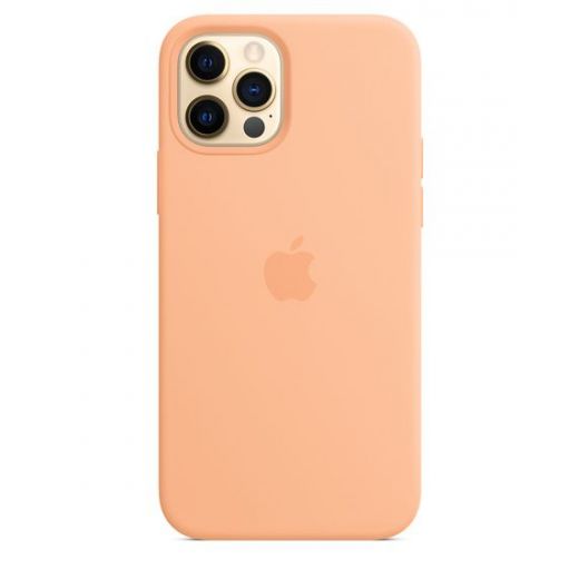 Оригінальний чохол Apple Sillicone Case with MagSafe Cantaloupe для iPhone 12 | 12 Pro (MK023)