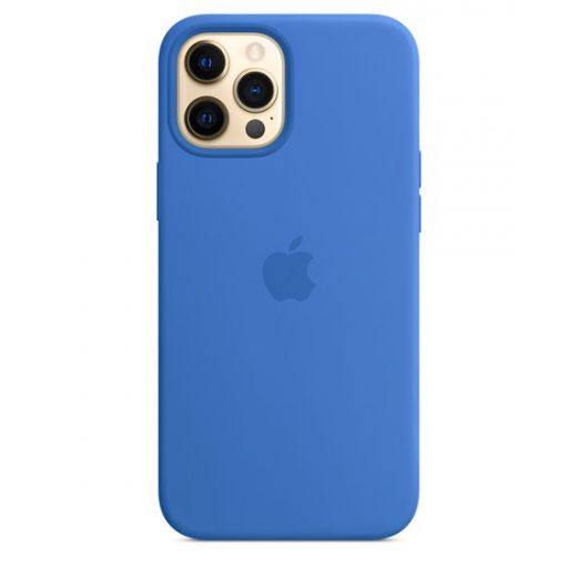 Оригинальный чехол Apple Sillicone Case with MagSafe Capri Blue для iPhone 12 Pro Max (MK043)