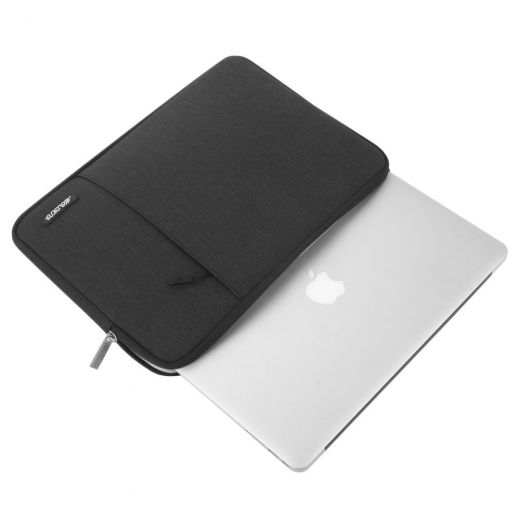 Чохол MOSISO Case Sleeve with Pocket Black для MacBook Pro 13"