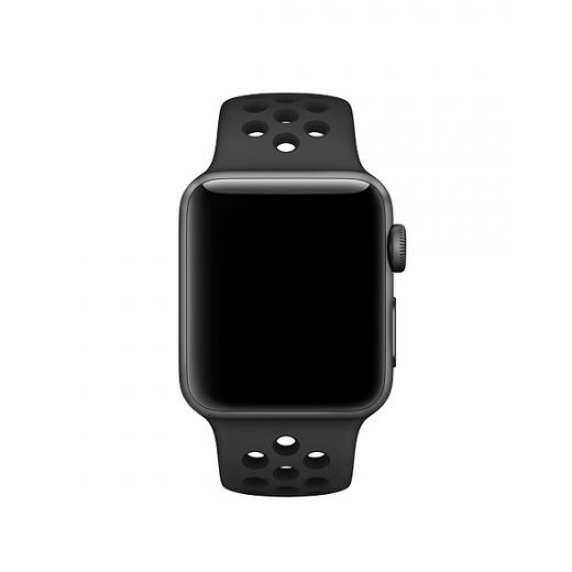 Ремінець Apple Watch Nike Sport Band 38/40mm Antrocite Black (MQ2K2)