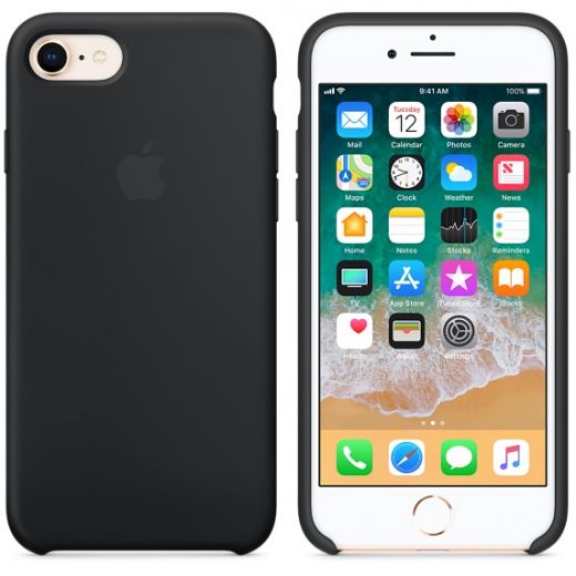 Чехол Apple Silicone Case Black (MQGK2) для iPhone 8/7
