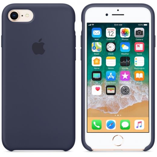 Чехол Apple Silicone Case Midnight Blue (MQGM2) для iPhone 8/7