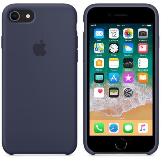 Чехол Apple Silicone Case Midnight Blue (MQGM2) для iPhone 8/7
