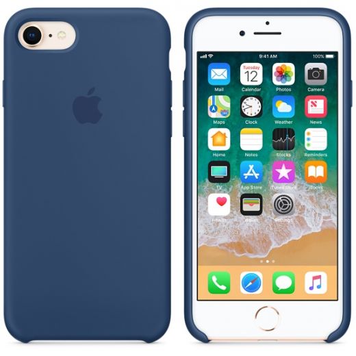 Чохол Apple Silicone Case Blue Cobalt (MQGN2) для iPhone 8/7