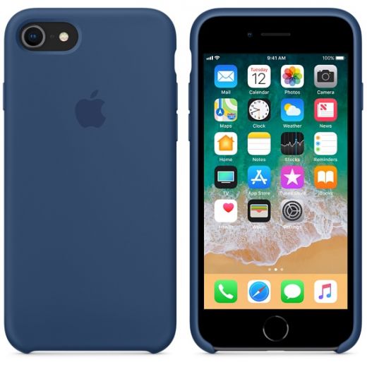 Чехол Apple Silicone Case Blue Cobalt (MQGN2) для iPhone 8/7