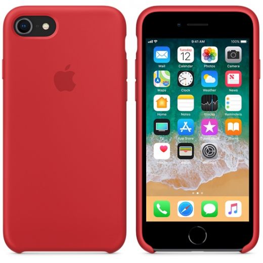 Чохол Apple Silicone Case (PRODUCT) Red (MQGP2) для iPhone 8/7