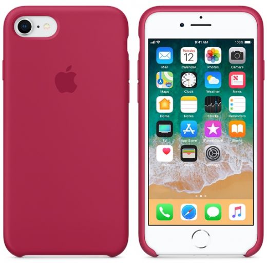 Чохол Apple Silicone Case Rose Red (MQGT2) для iPhone 8/7