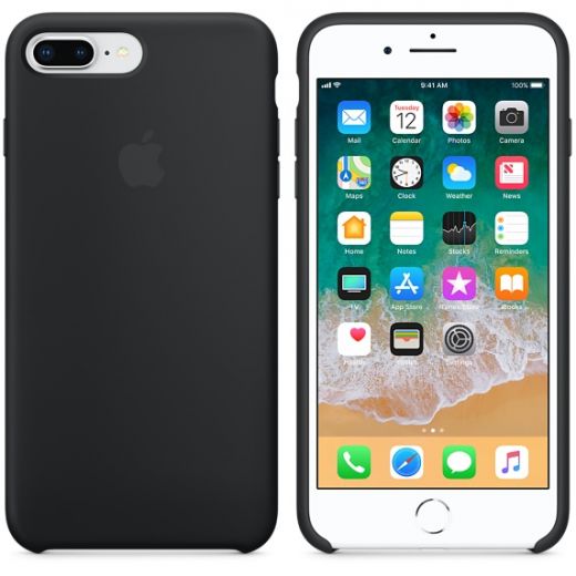 Чехол Apple Silicone Case Black (MQGW2) для iPhone 8 Plus / 7 Plus