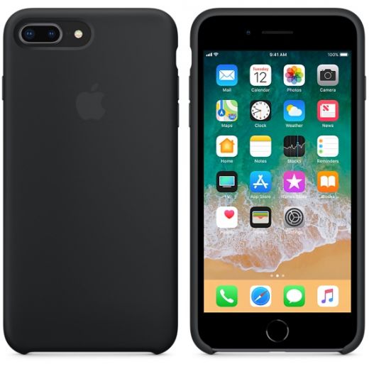 Чехол Apple Silicone Case Black (MQGW2) для iPhone 8 Plus / 7 Plus