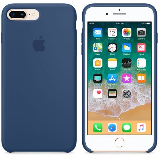 Чехол Apple Silicone Case Blue Cobalt (MQH02) для iPhone 8 Plus / 7 Plus