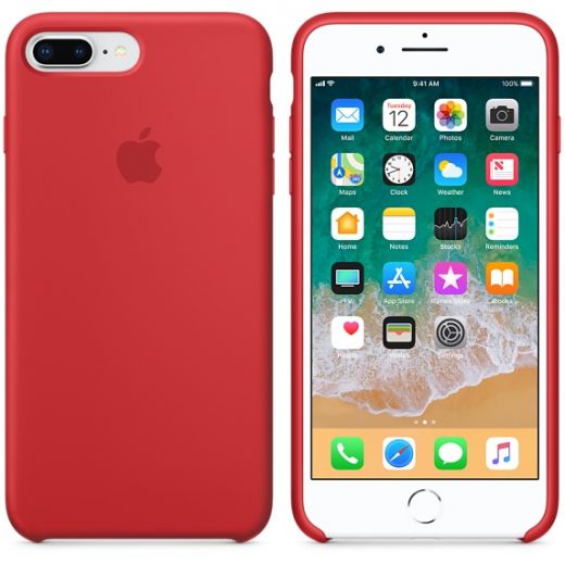 Чохол Apple Silicone Case (PRODUCT) Red (MQH12) для iPhone 8 Plus / 7 Plus