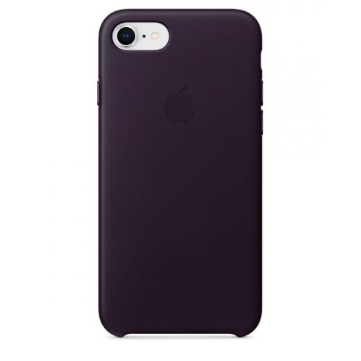 Чехол Apple Leather Case Dark Aubergine (MQHD2) для iPhone 8/7