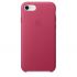 Чехол Apple Leather Case Pink Fuchsia (MQHG2) для iPhone 8/7