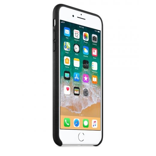 Чехол Apple Leather Case Black (MQHM2) для iPhone 8 Plus / 7 Plus