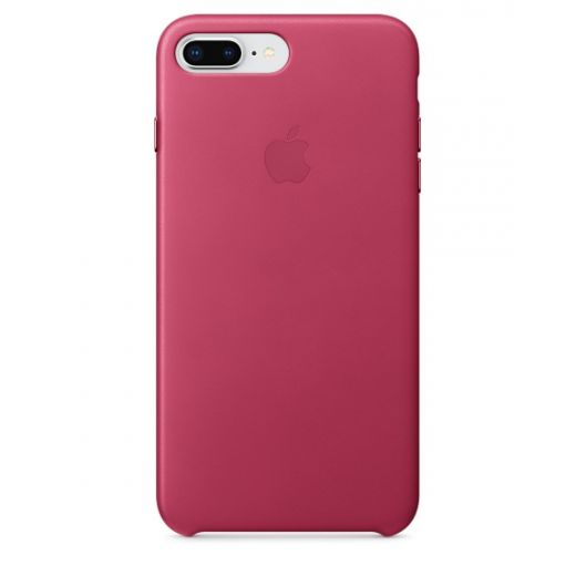 Чехол Apple Leather Case Pink Fuchsia (MQHT2) для iPhone 8 Plus / 7 Plus