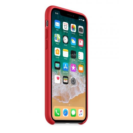 Чохол Apple Silicone Case (PRODUCT) Red (MQT52) для iPhone X