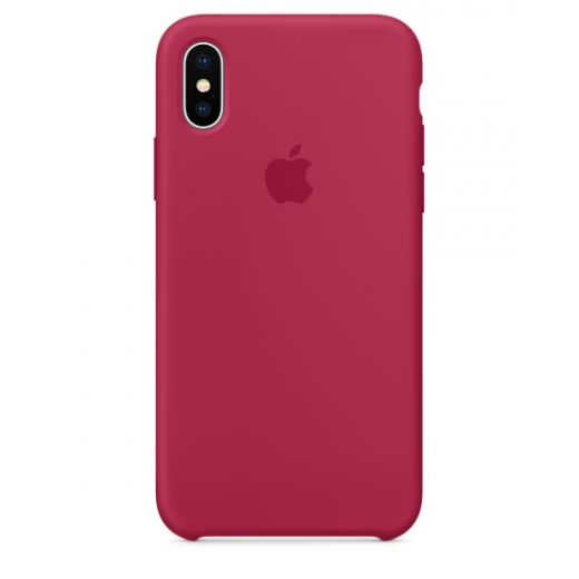 Чехол Apple Silicone Case Rose Red (MQT82) для iPhone X
