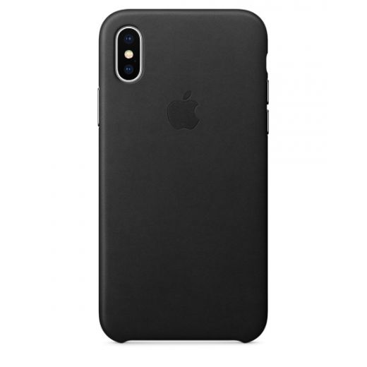 Чохол Apple Leather Case Black (MQTD2) для iPhone X
