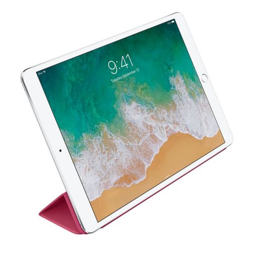 Чехол Apple Leather Smart Cover Pink Fuchsia для iPad Pro 10.5" (2017) (MR5K2)