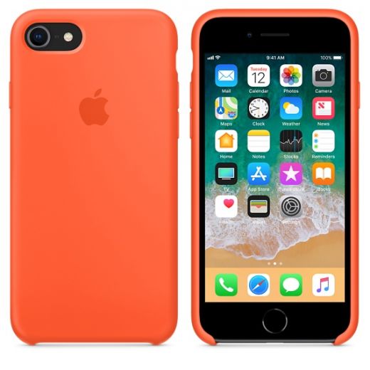 Чохол Apple Silicone Case Spicy Orange (MR682) для iPhone 8/7