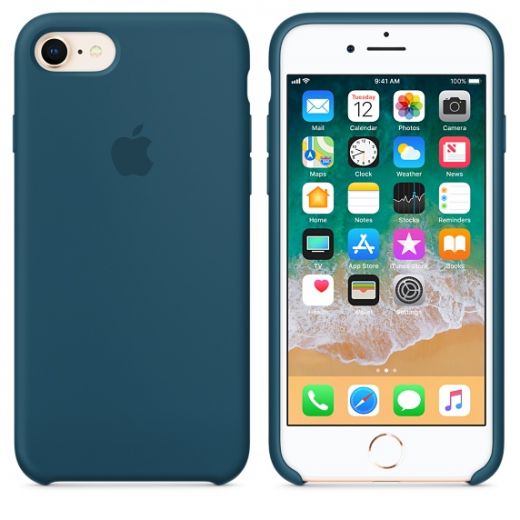 Чехол Apple Silicone Case Cosmos Blue (MR692) для iPhone 8/7