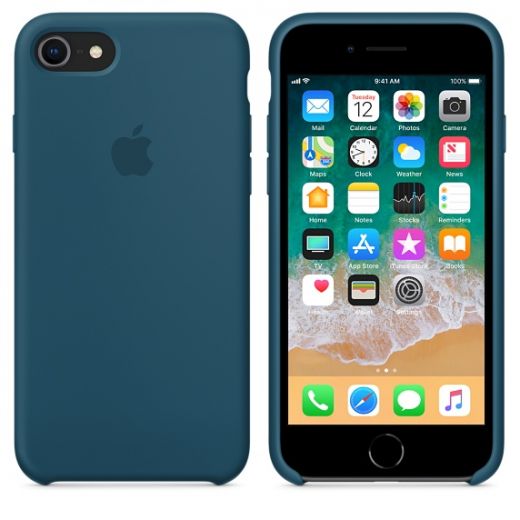 Чохол Apple Silicone Case Cosmos Blue (MR692) для iPhone 8/7
