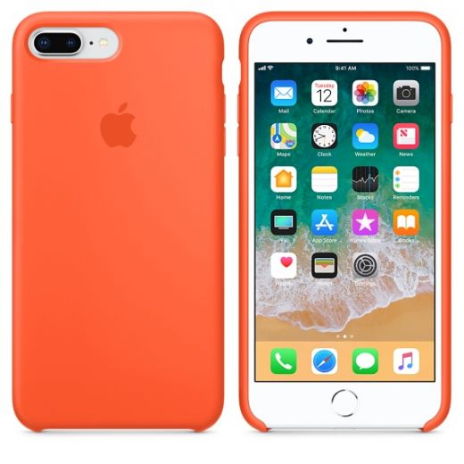 Чохол Apple Silicone Case Spicy Orange (MR6C2) для iPhone 8 Plus / 7 Plus