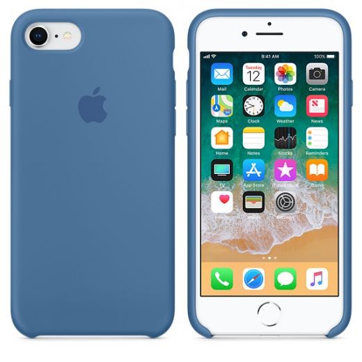 Чохол Apple Silicone Case Denim Blue (MRFR2) для iPhone 8/7