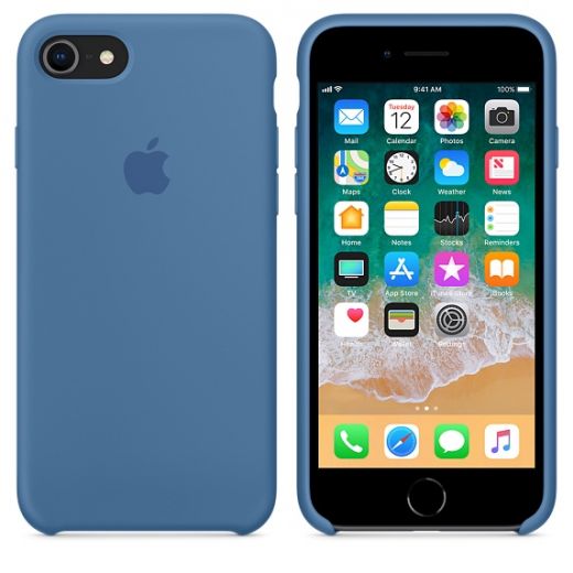 Чохол Apple Silicone Case Denim Blue (MRFR2) для iPhone 8/7