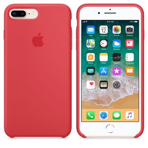 Чохол Apple Silicone Case Red Raspberry (MRFW2) для iPhone 8 Plus / 7 Plus