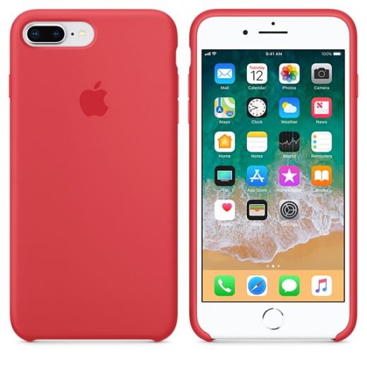 Чехол Apple Silicone Case Red Raspberry (MRFW2) для iPhone 8 Plus / 7 Plus