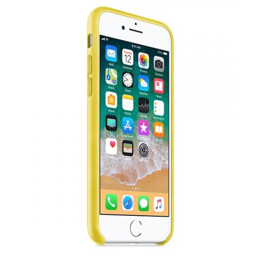 Чехол Apple Leather Case Spring Yellow (MRG72) для iPhone 8/7