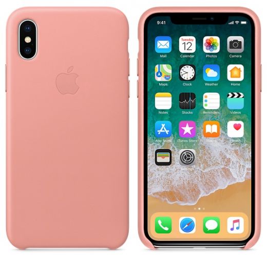 Чохол Apple Leather Case Soft Pink (MRGH2) для iPhone X