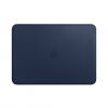 Оригинальный кожаный чехол Apple Leather Sleeve Midnight Blue (MRQL2) для MacBook Air 13.6" M2 | M3 (2023 | 2024)| Pro 13" (2018 | 2019 | 2020 | M1) | Air 13"