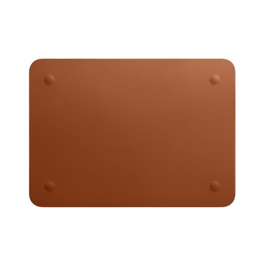 Оригинальный кожаный чехол Apple Leather Sleeve Saddle Brown (MRQM2) для MacBook Air 13.6" M2 | M3 (2023 | 2024) | Pro 13" (2018 | 2019 | 2020 | M1) | Air 13"