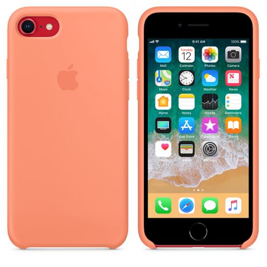Чохол Apple Silicone Case Peach (MRR52) для iPhone 8/7