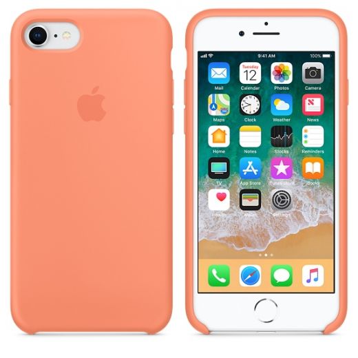 Чехол Apple Silicone Case Peach (MRR52) для iPhone 8/7