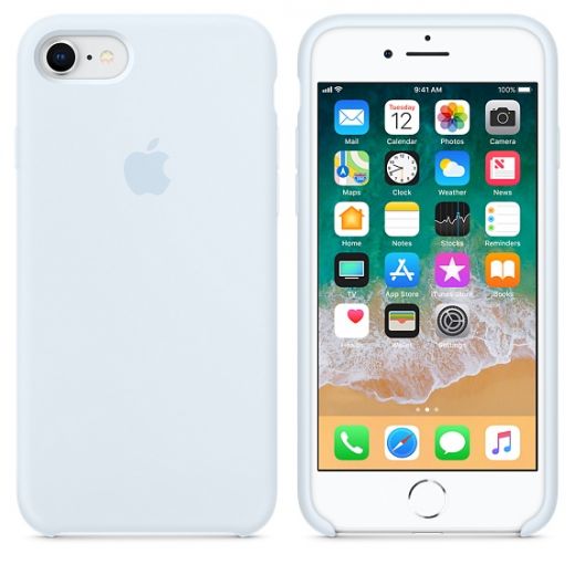 Чехол Apple Silicone Case Sky Blue (MRR62) для iPhone 8/7